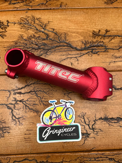 Titec Red 130mm 25.4mm 1 1/8 Inch Threadless Stem