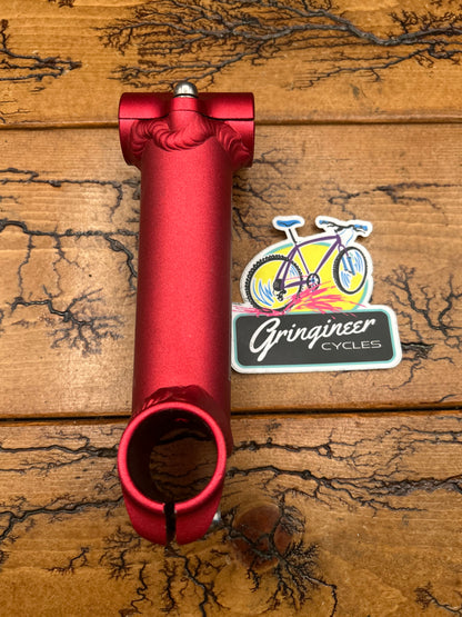 Titec Red 130mm 25.4mm 1 1/8 Inch Threadless Stem