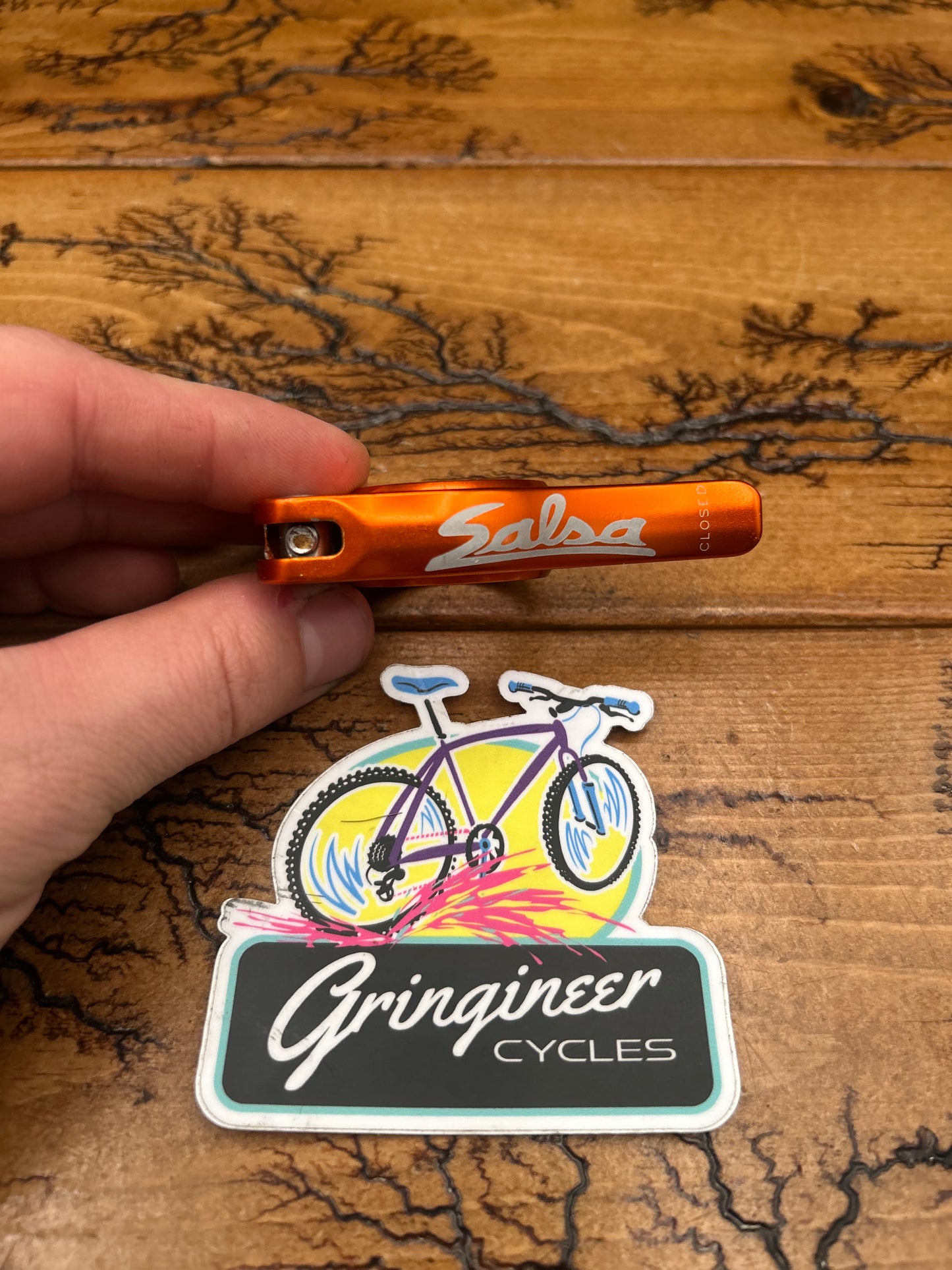 Salsa Orange 30.0mm Flip Lock Seatpost Clamp