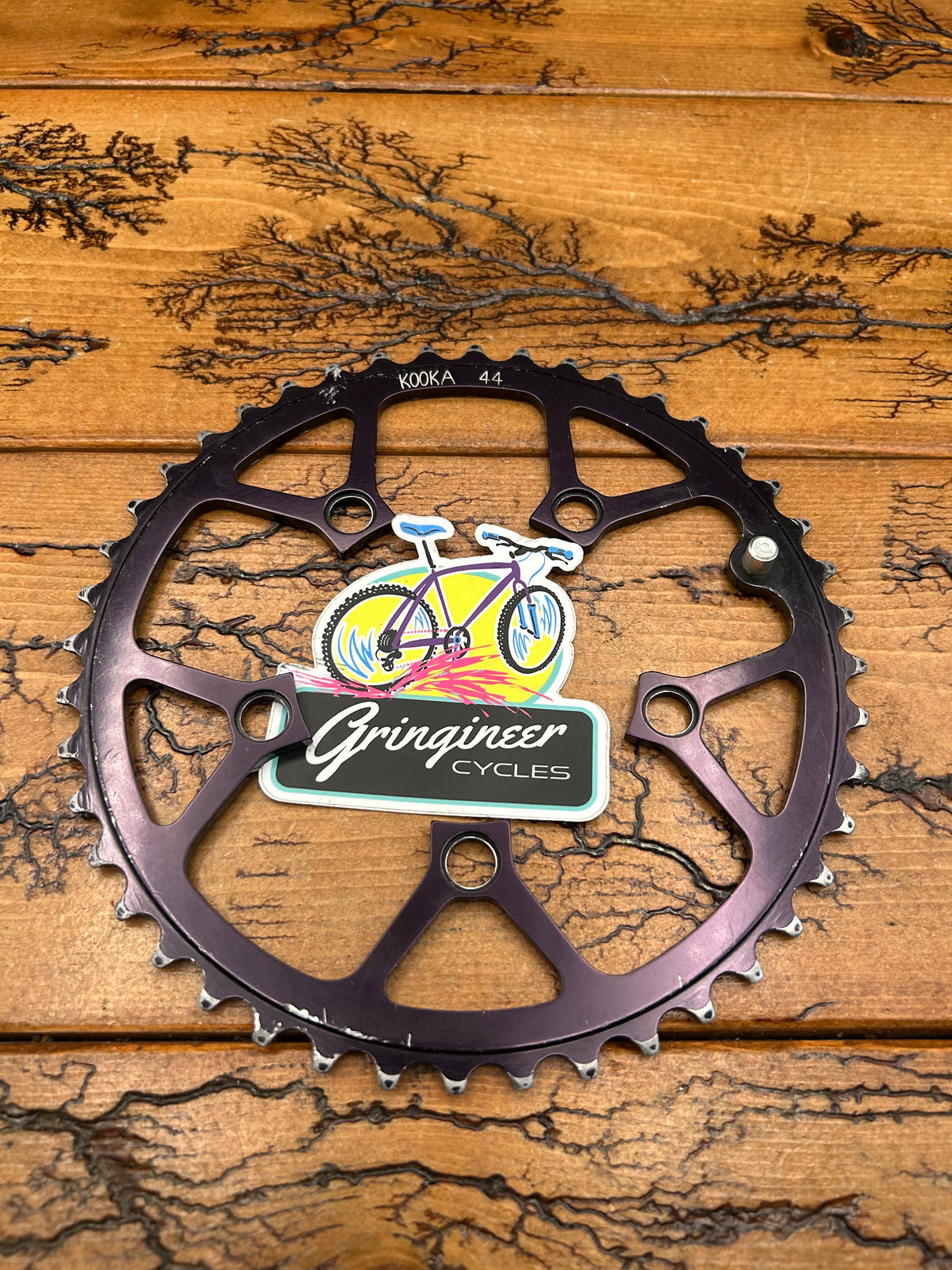 Kooka 44 Tooth 94 BCD Black Chainring