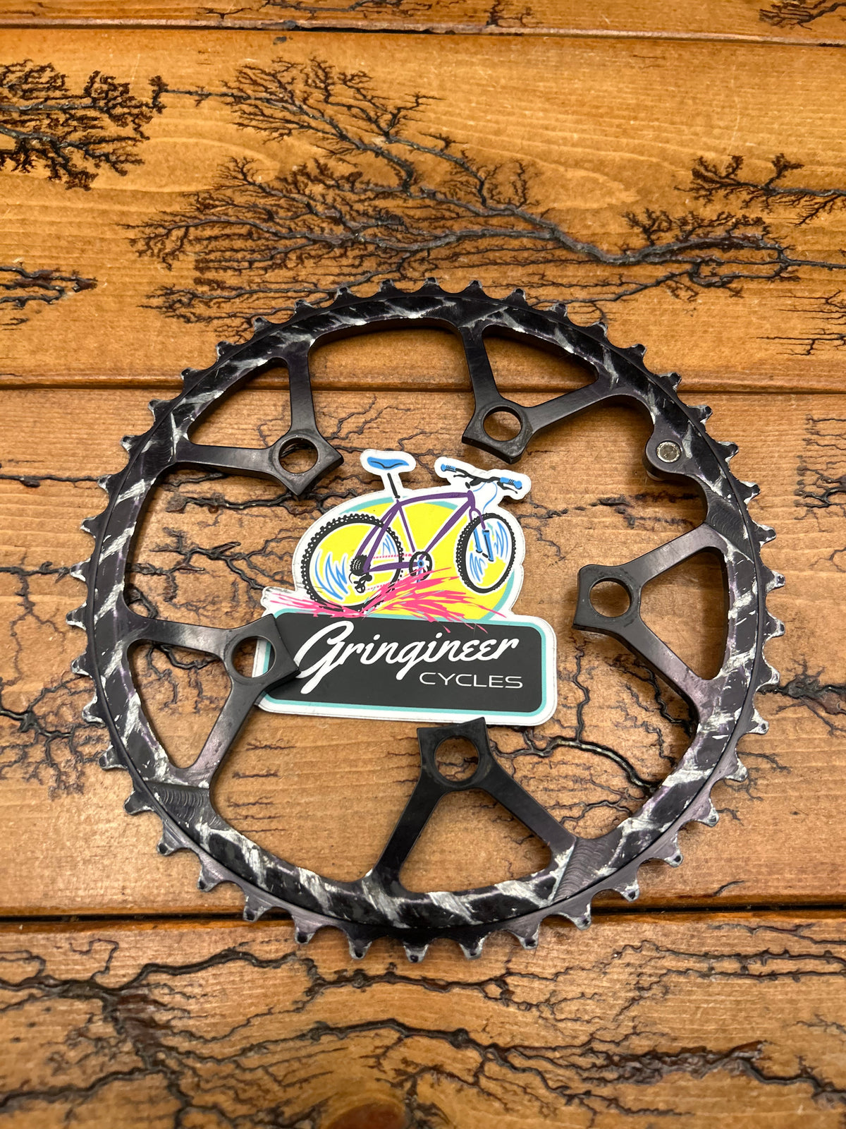 Kooka 44 Tooth 94 BCD Black Chainring