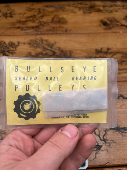 Bullseye Sealed Ball Bearing Pulleys Purple Anodized NOS