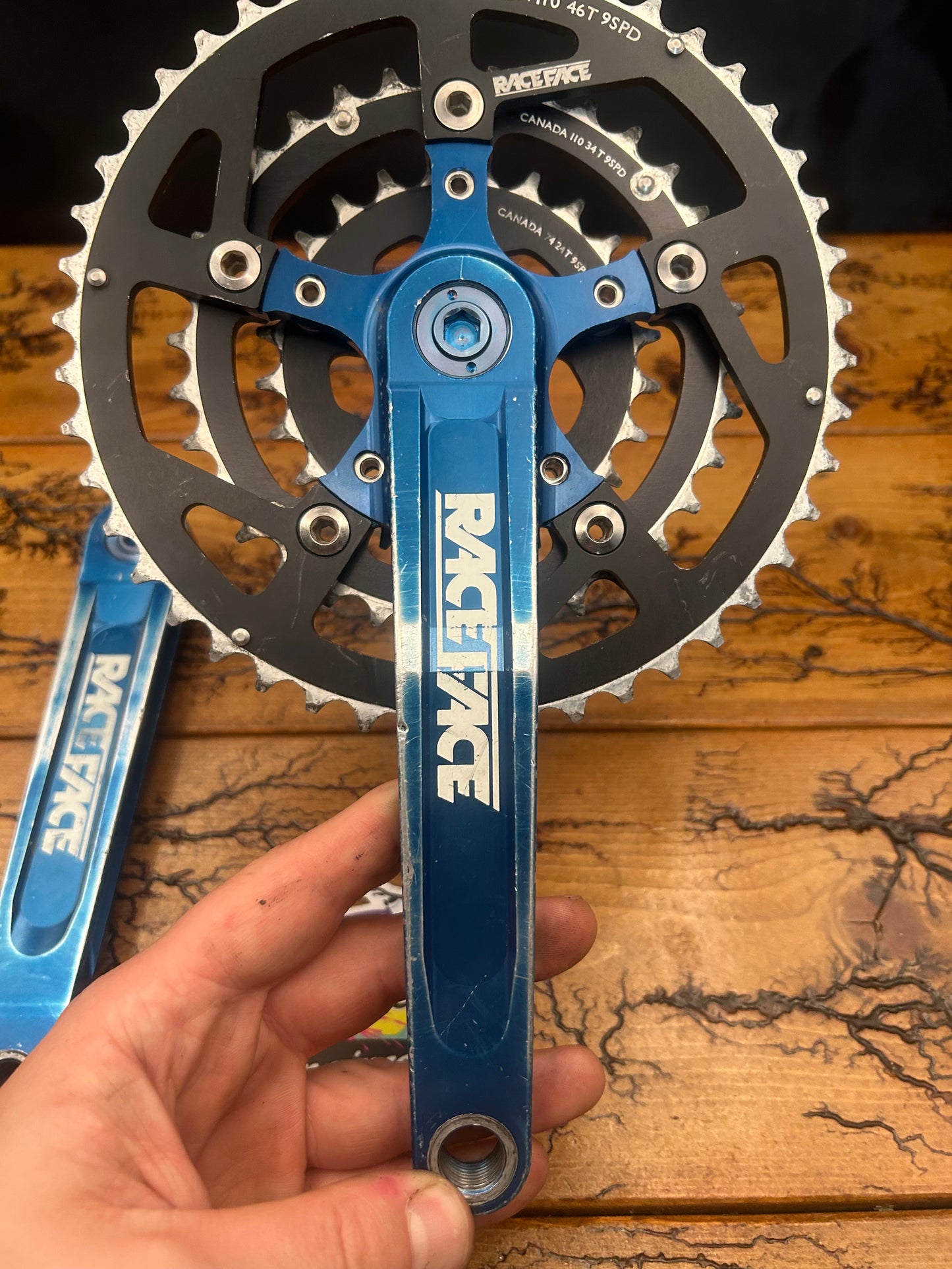Raceface Turbine LP 46/34/24 175mm Blue Anodized Crankset