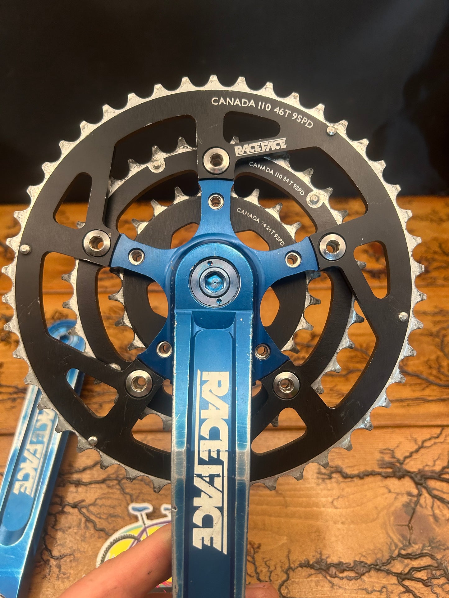 Raceface Turbine LP 46/34/24 175mm Blue Anodized Crankset