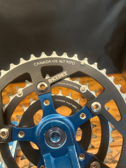 Raceface Turbine LP 46/34/24 175mm Blue Anodized Crankset