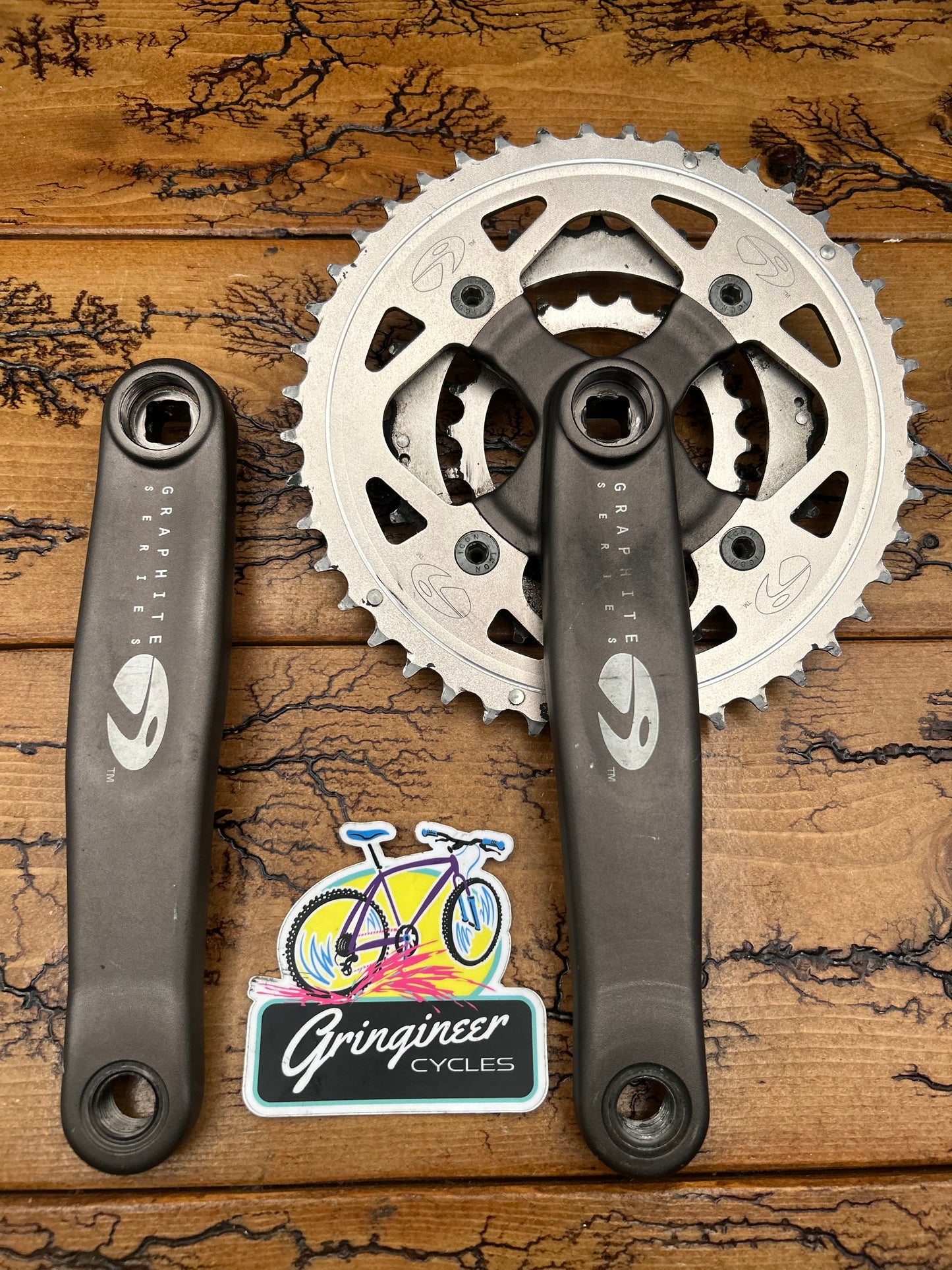 Trek Icon Graphite 44/32/22 175mm Square Taper Crankset
