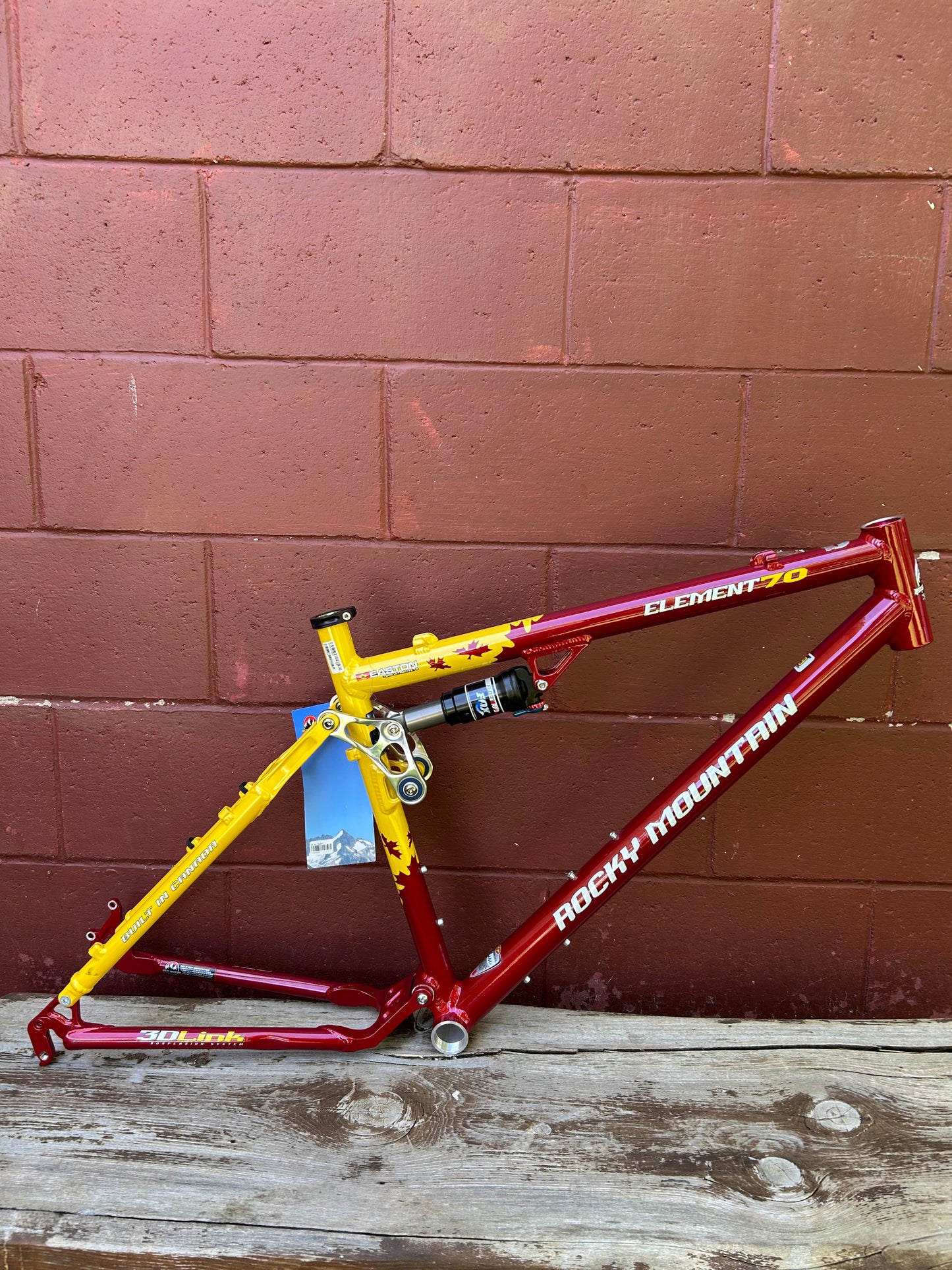 2005 19" Rocky Mountain Element 70 Full Suspension Frame NOS