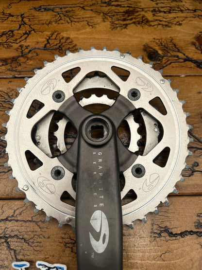 Trek Icon Graphite 44/32/22 175mm Square Taper Crankset