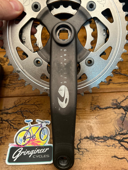 Trek Icon Graphite 44/32/22 175mm Square Taper Crankset