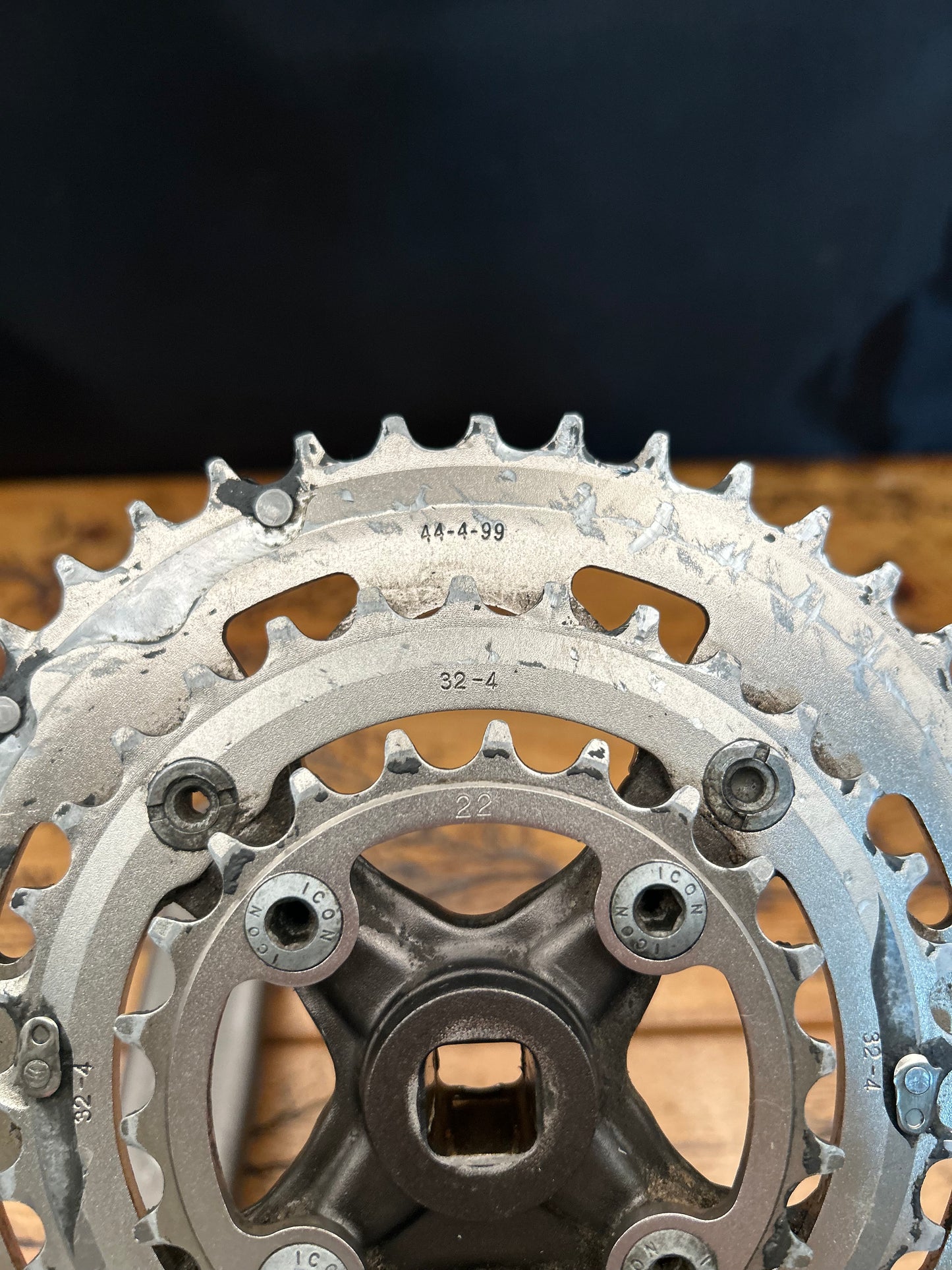 Trek Icon Graphite 44/32/22 175mm Square Taper Crankset