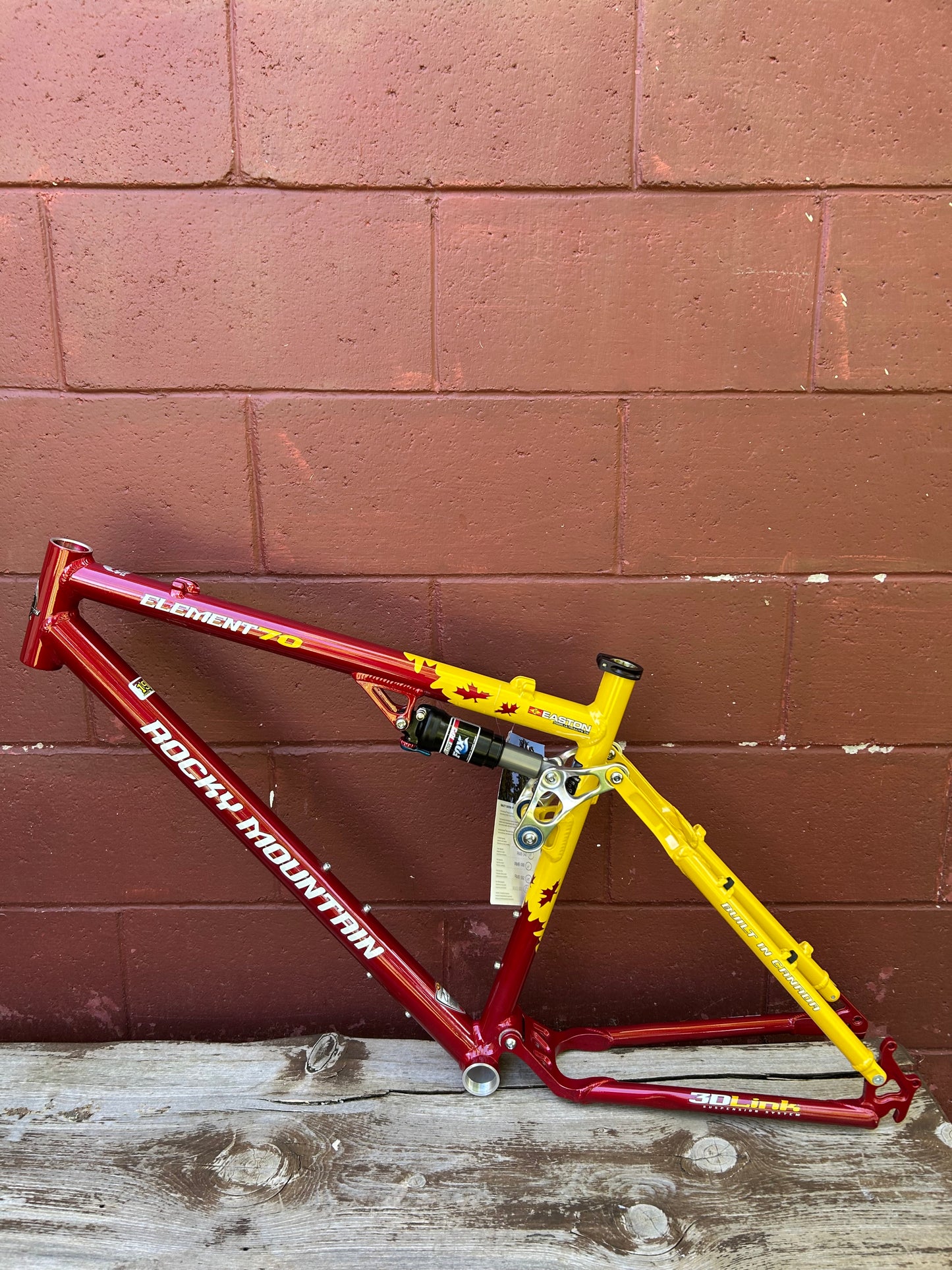 2005 19" Rocky Mountain Element 70 Full Suspension Frame NOS
