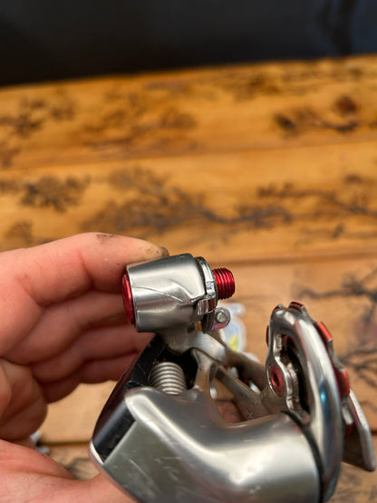 Shimano XTR RD-M910 Short Cage Rear Derailleur With Red Anodized Parts