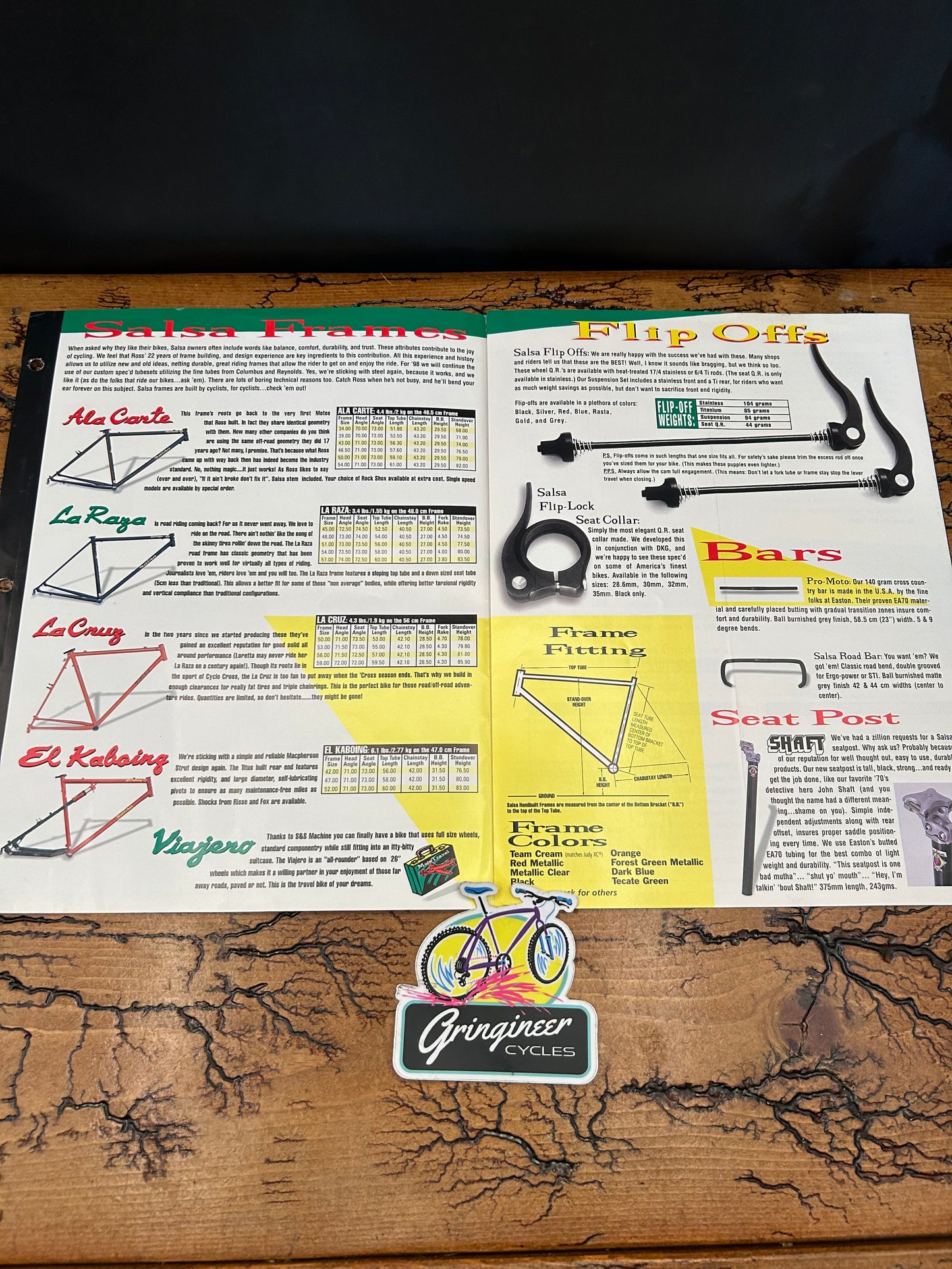 1998 Salsa Cycles Catalog