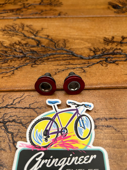 Red Anodized Crank Bolts