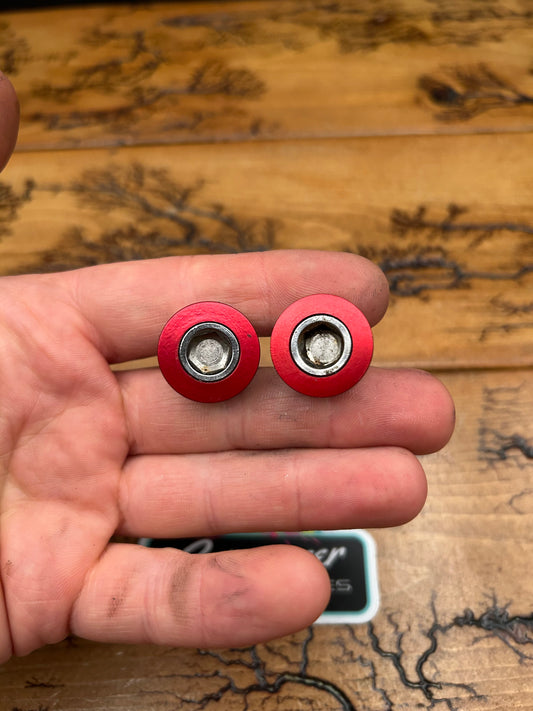Red Anodized Crank Bolts