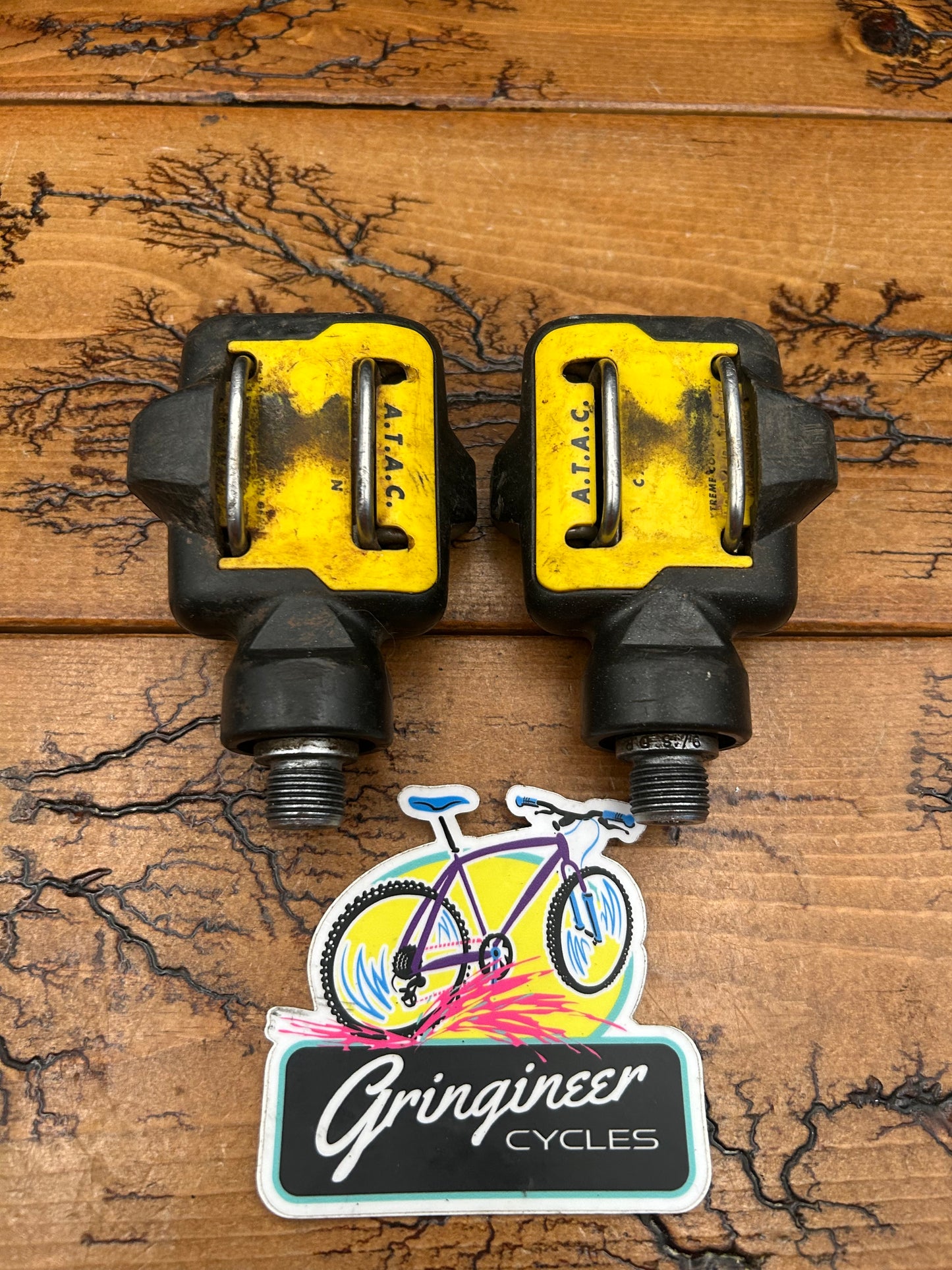 Time ATAC MTB Yellow Clipless Pedals