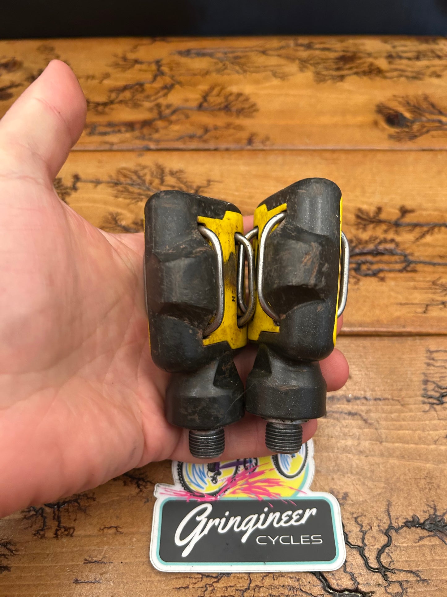 Time ATAC MTB Yellow Clipless Pedals