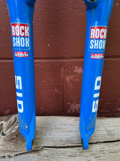 Rock Shox SID Dual Air Long Travel Blue 26" 1 1/8" Threadless Suspension Fork