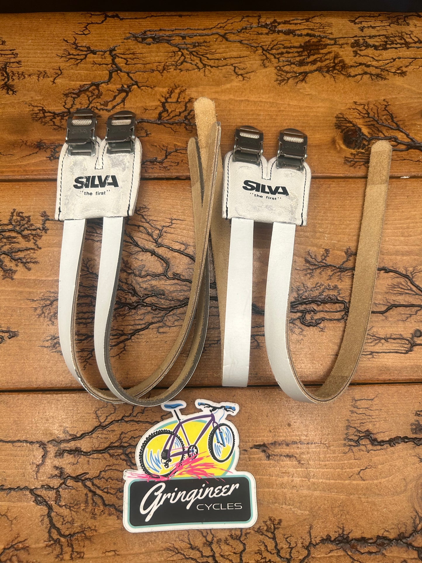 Silva White Dual Toe Straps
