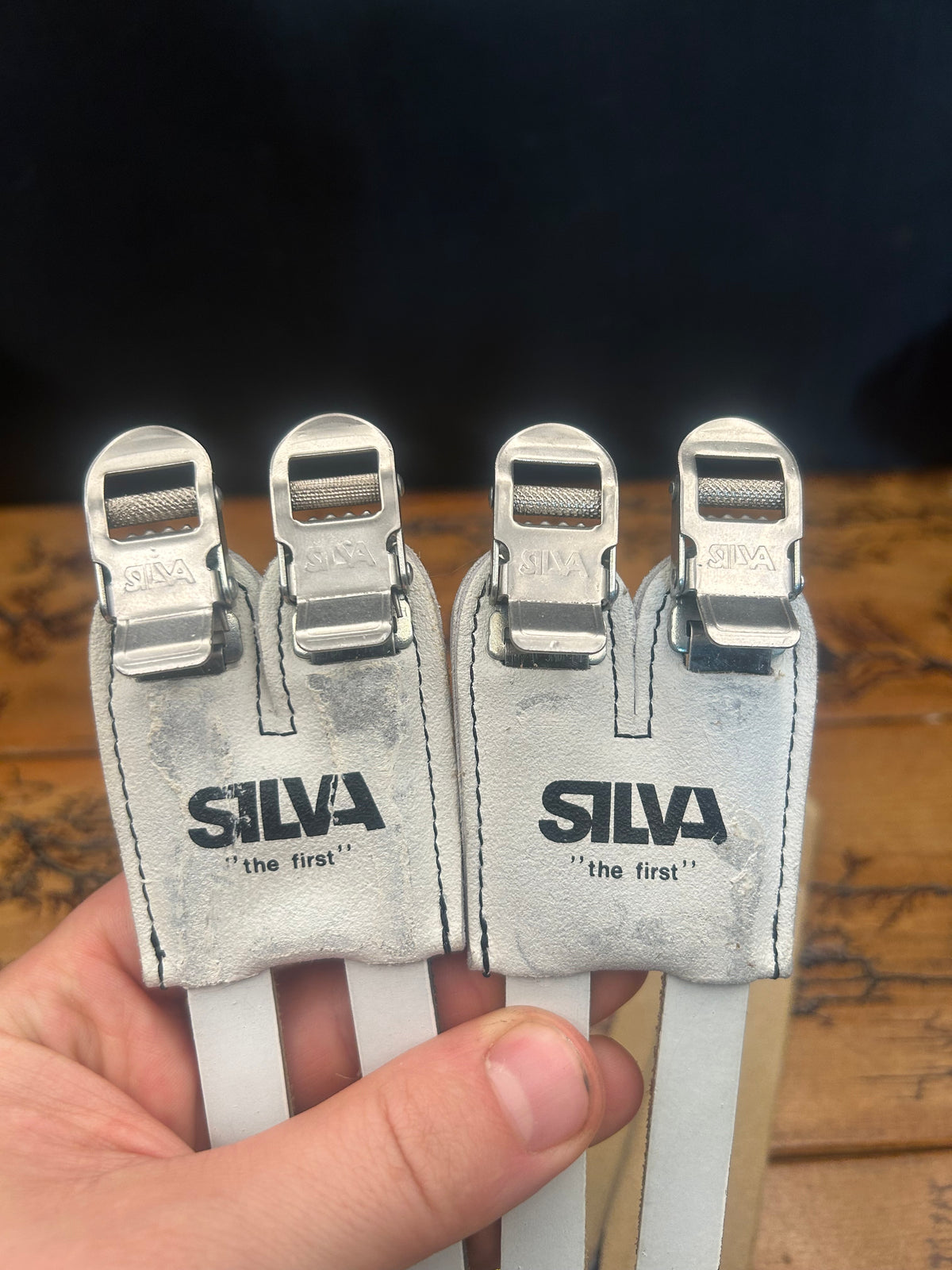 Silva White Dual Toe Straps
