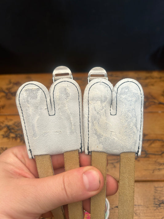 Silva White Dual Toe Straps