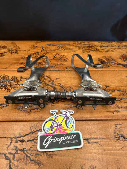 Shimano Dura Ace PD-7400 Pedals With Metal Toe Cages