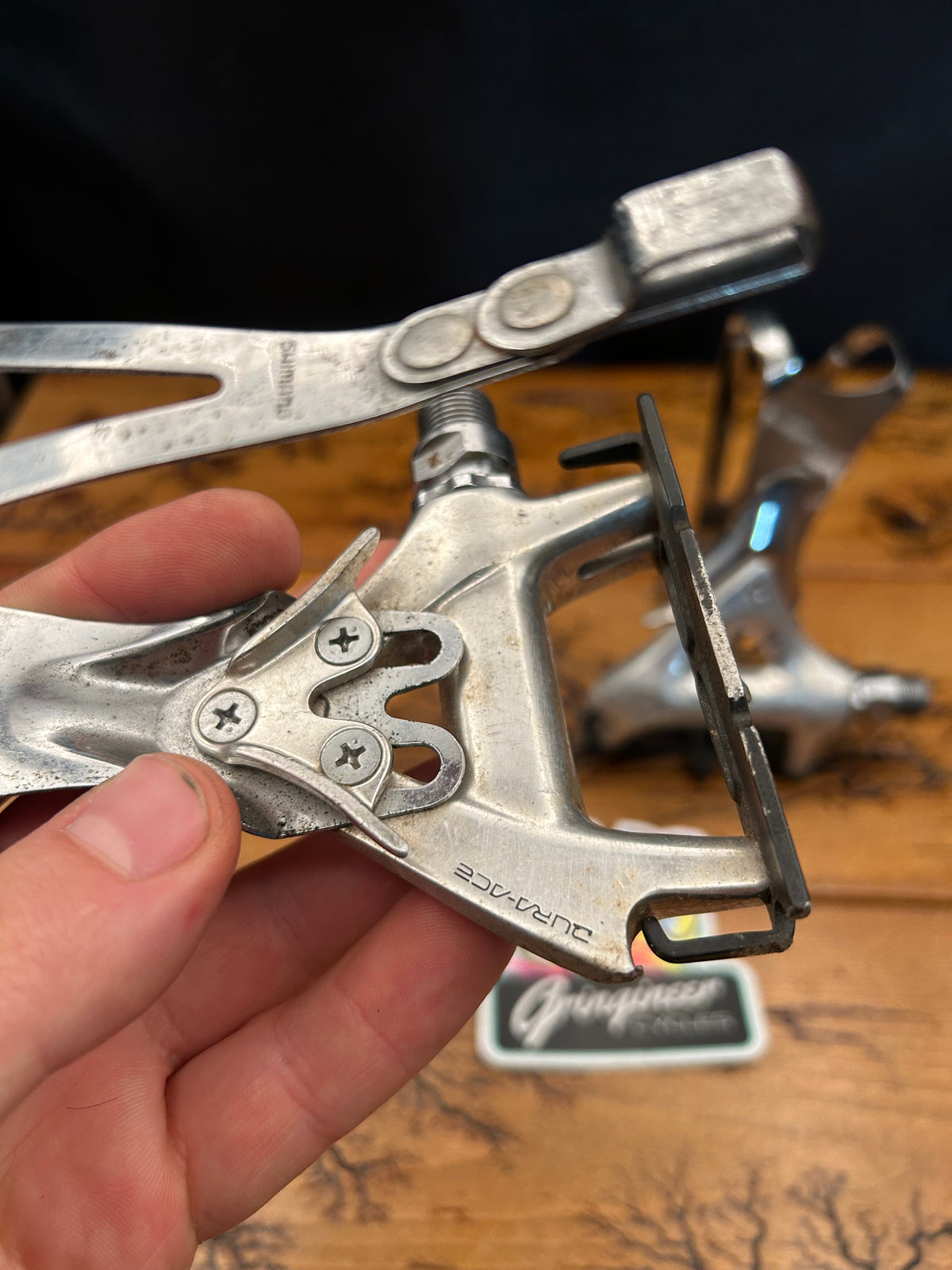 Shimano Dura Ace PD-7400 Pedals With Metal Toe Cages