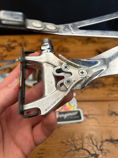 Shimano Dura Ace PD-7400 Pedals With Metal Toe Cages