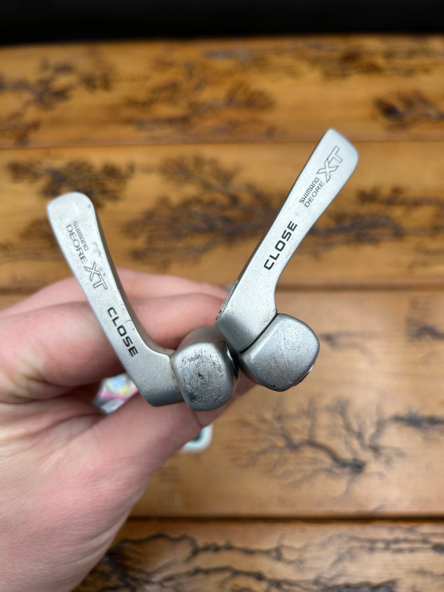 Shimano Deore XT Silver Quick Release Skewer Set