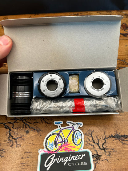 Shimano Dura Ace BB-7400 70x113 Italian Threaded Square Taper Bottom Bracket NOS