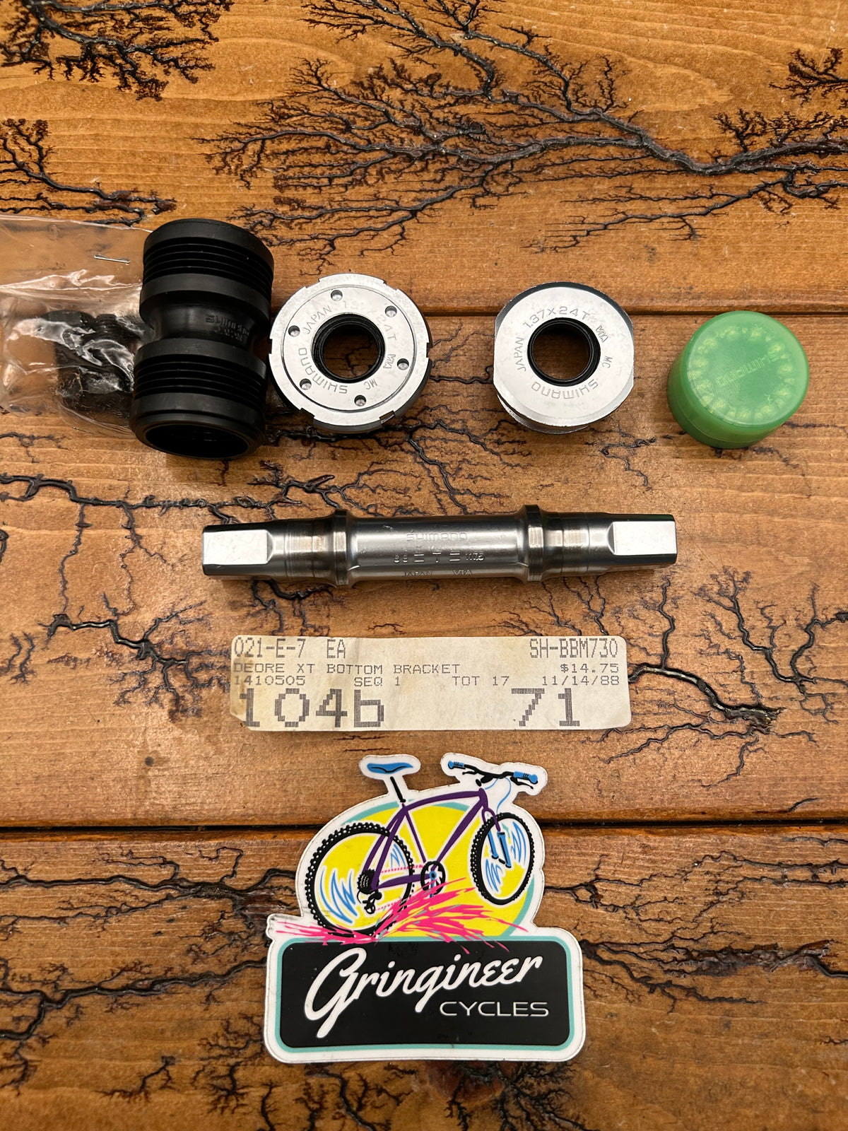 Shimano Deore XT BB-M730 68x117.5 English Threaded Square Taper Bottom Bracket NOS