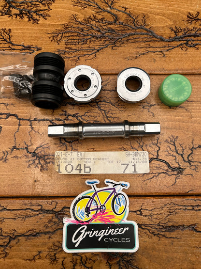 Shimano Deore XT BB-M730 68x117.5 English Threaded Square Taper Bottom Bracket NOS