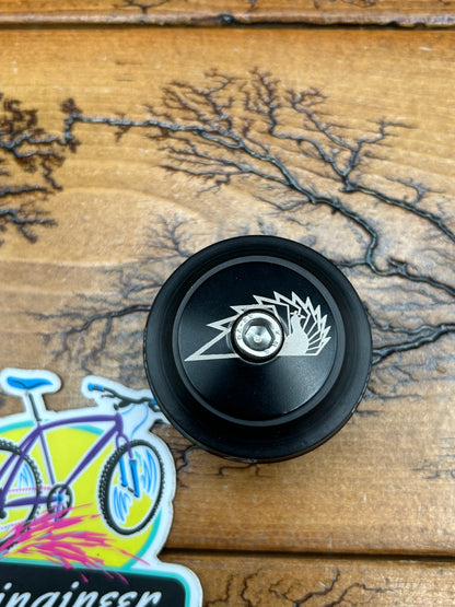 Peacock Groove 1 1/8 Black Threadless Headset With 3 Stack Heights NOS