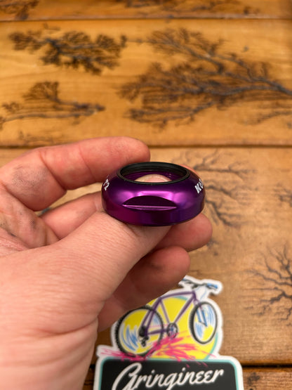KOR T2 Purple Anodized 1 1/8 Inch Threaded Headset Lock Nut