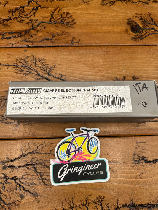 Truvativ Gigapipe Team SL 70x118mm Italian Threaded Bottom Bracket NOS
