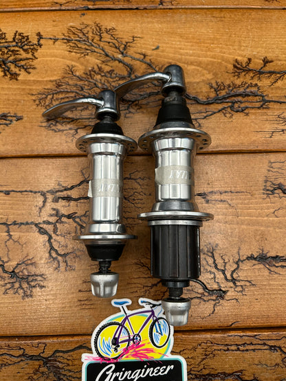 Shimano Deore XT M737 32 Hole 100/135 Hub Set With Skewers