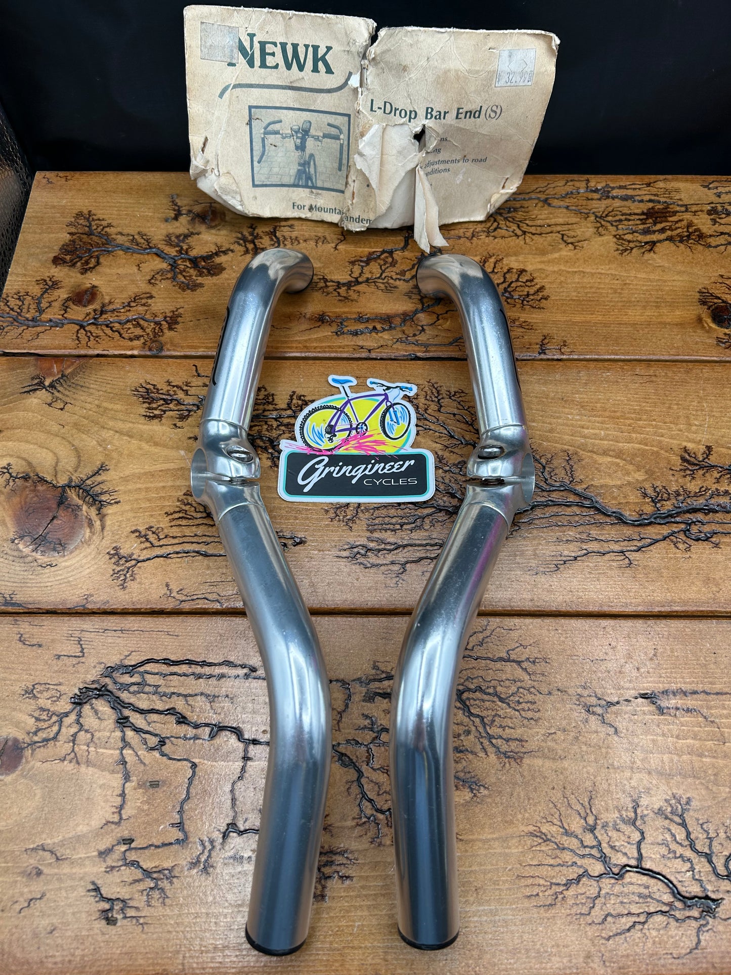 Newk L Drop Bar Ends NOS