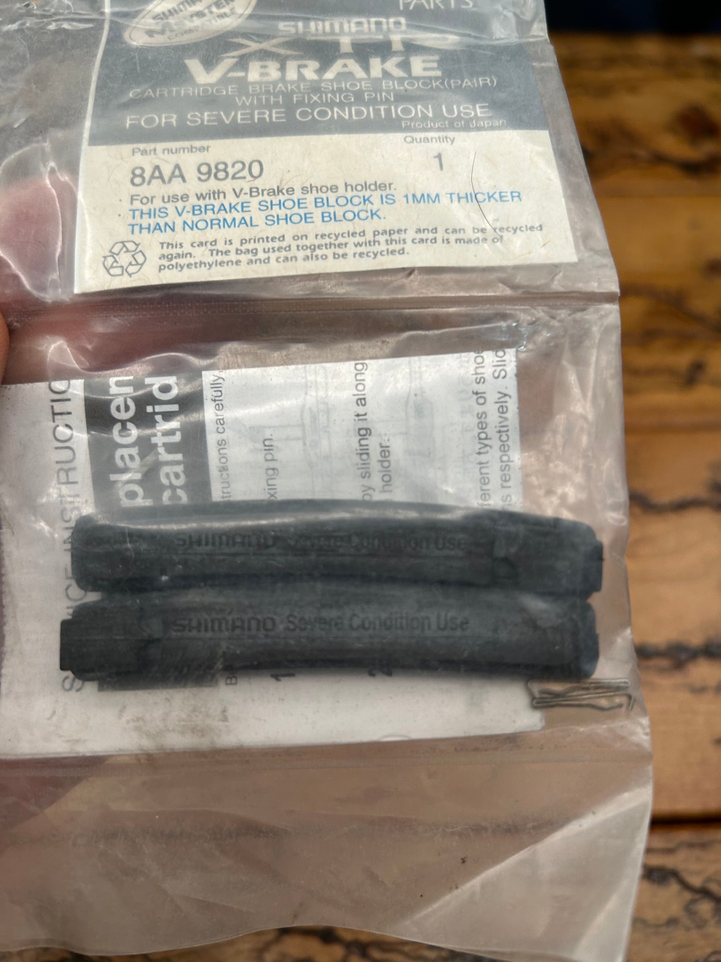 Shimano XTR V Brake Severe Condition Brake Pads NOS