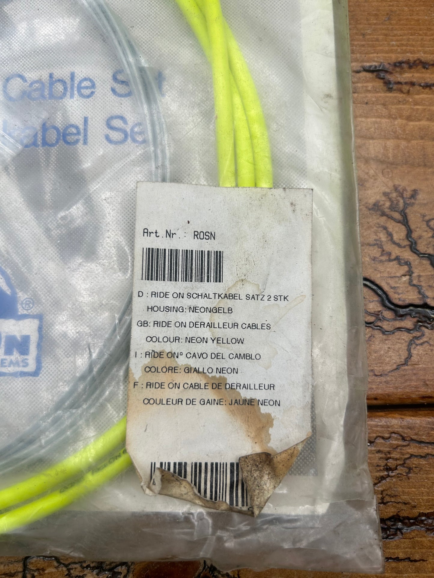 Gore Ride On Universal Road Or Mountain Brake Cable Set With Neon Yellow Housing NOS