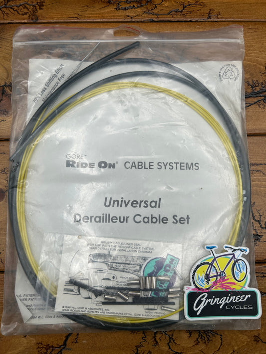 Gore Ride On Universal Derailleur Cable Set With Black Housing NOS