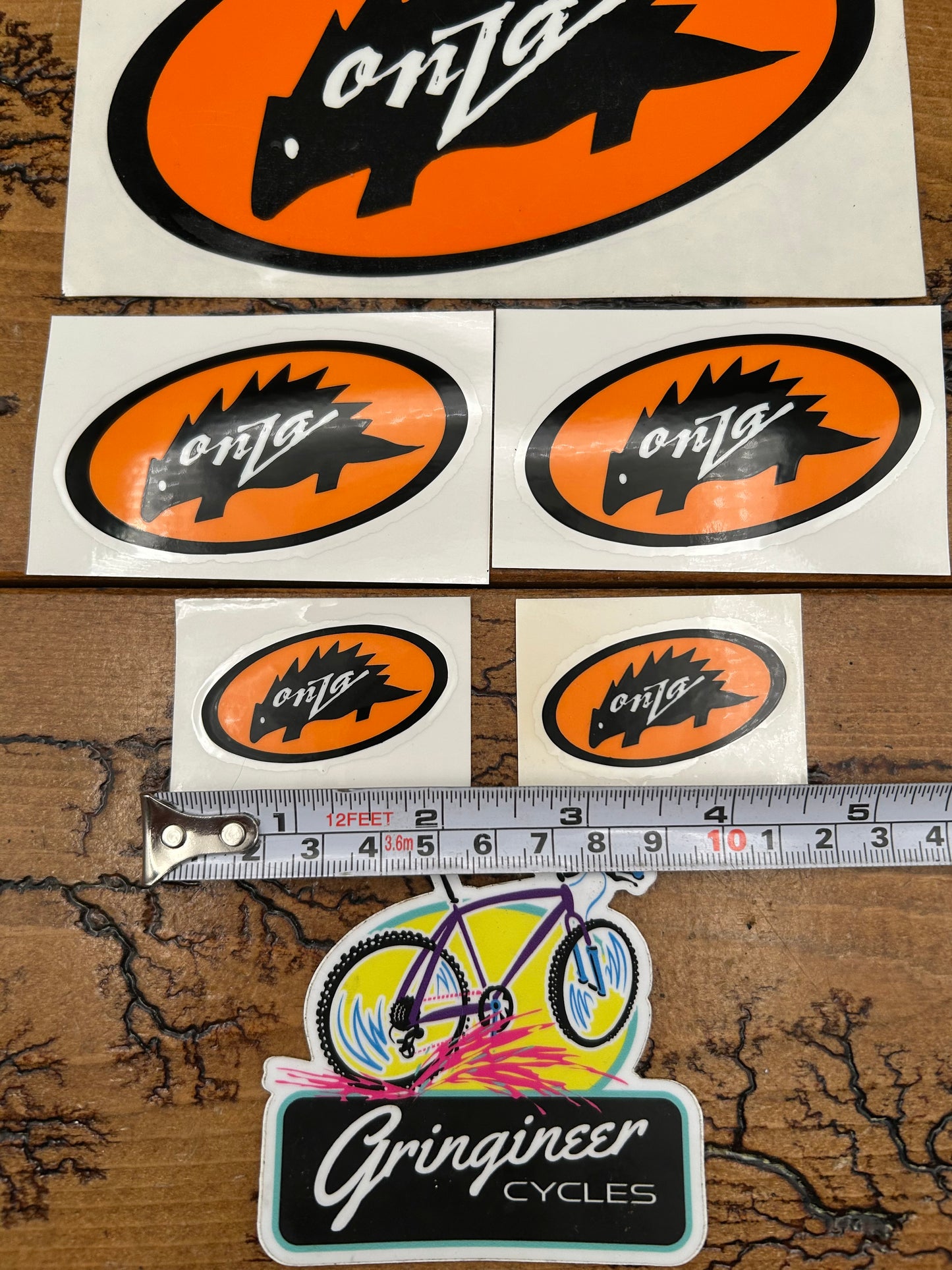 Onza Porcupine Sticker and Cleaning Brush Lot NOS