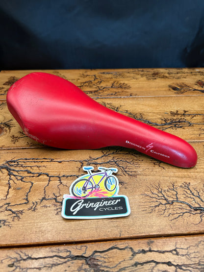 Specialized Vintage Red Carbon Titanium Saddle