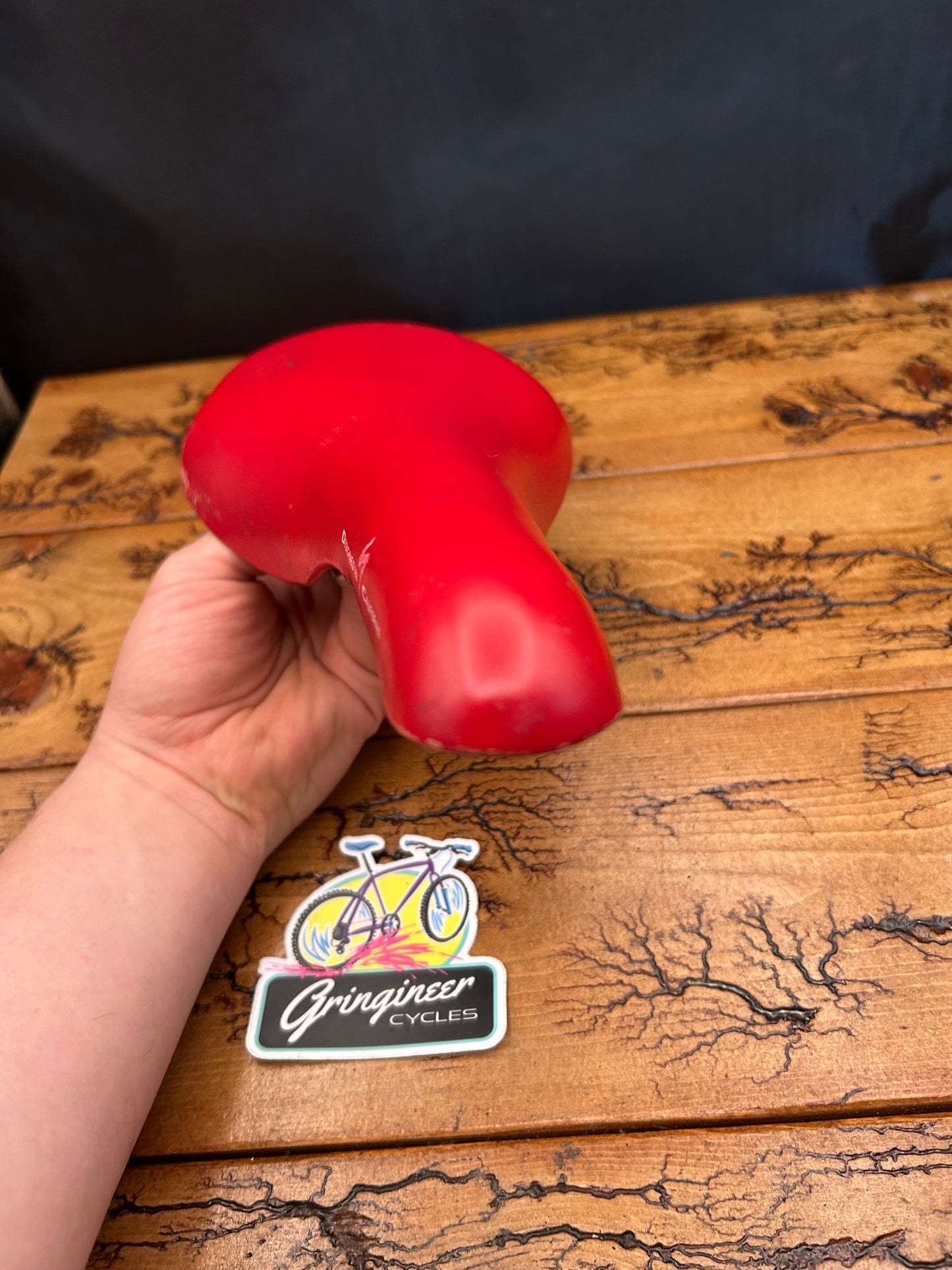 Specialized Vintage Red Carbon Titanium Saddle