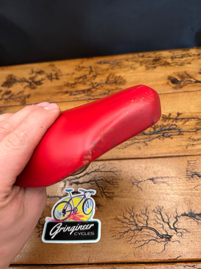 Specialized Vintage Red Carbon Titanium Saddle