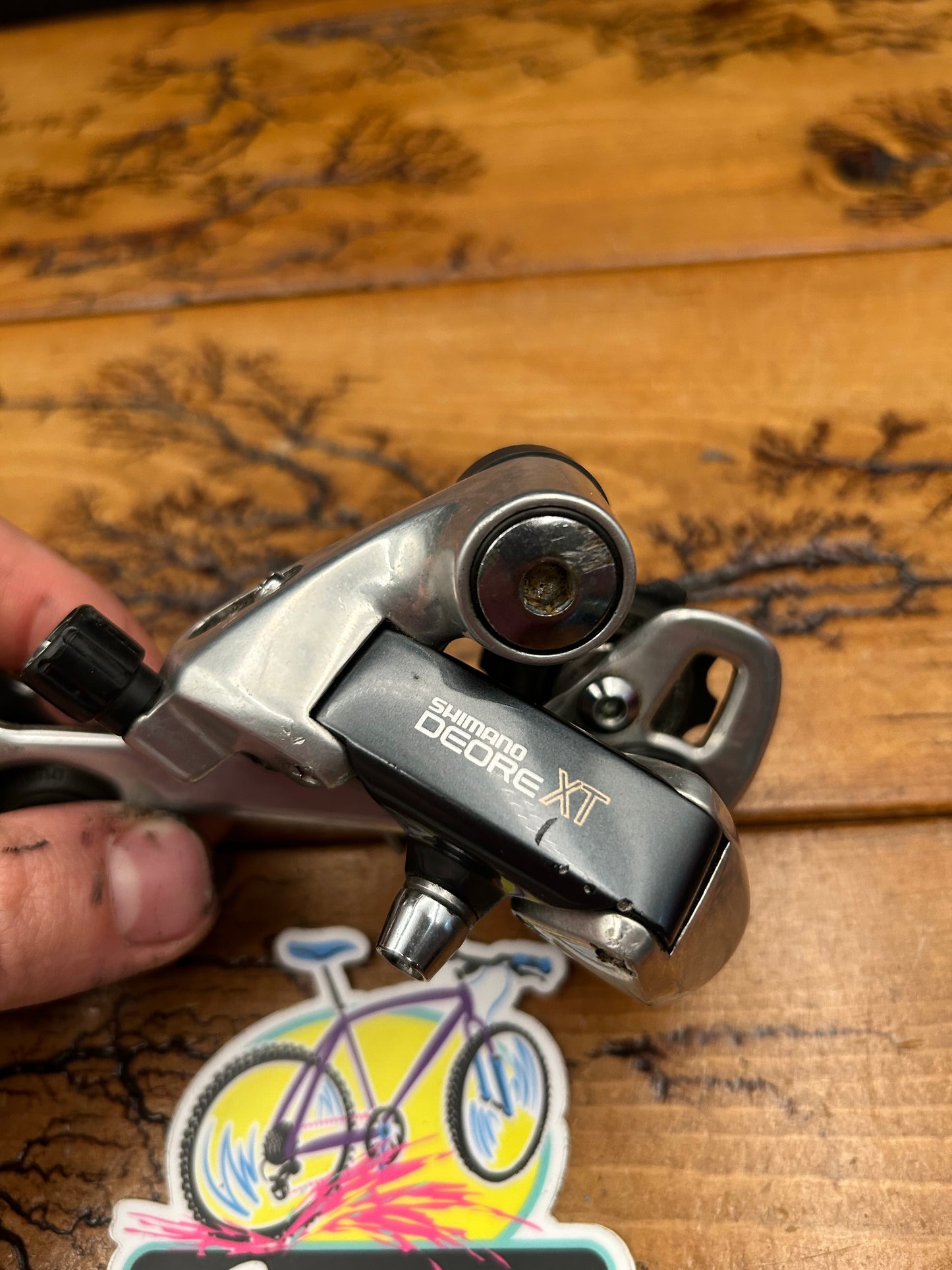 Shimano Deore XT RD-M735 Long Cage Rear Derailleur VG