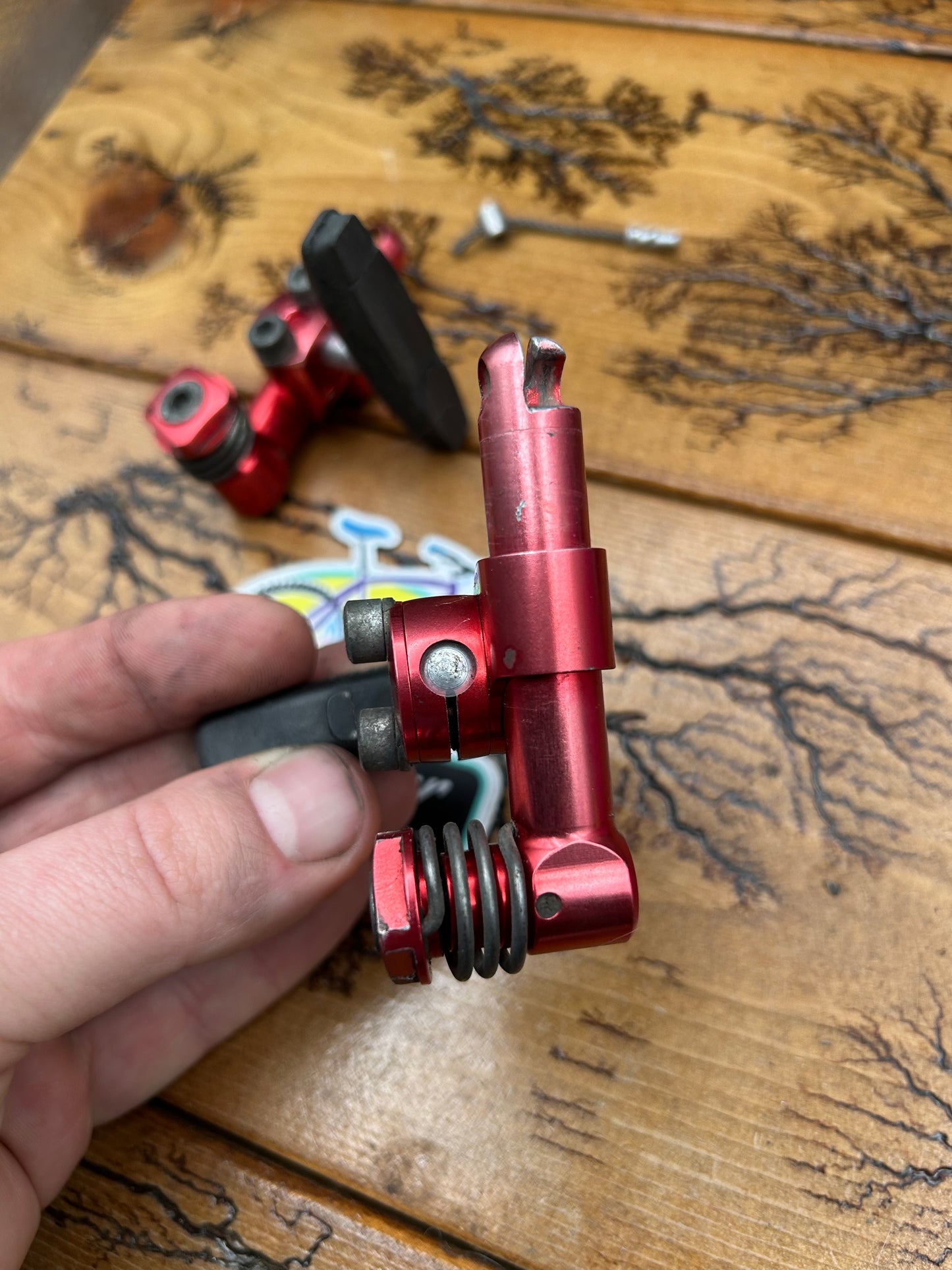 Avid Tri Align II Red ( Faded) Cantilever Brake