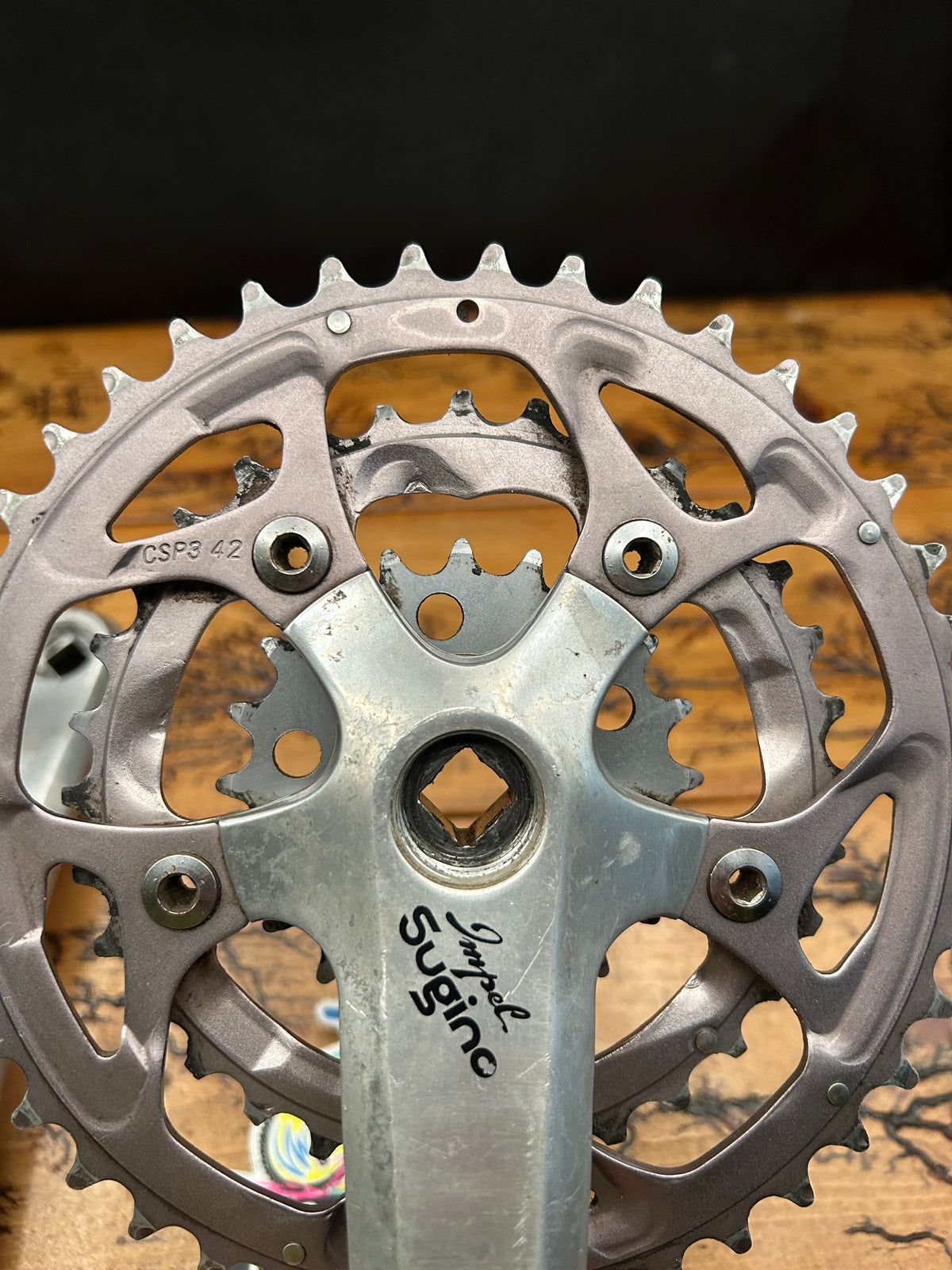 Sugino Impel 42/32/20 175mm Square Taper Crankset