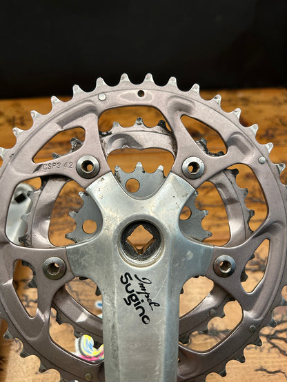 Sugino Impel 42/32/20 175mm Square Taper Crankset
