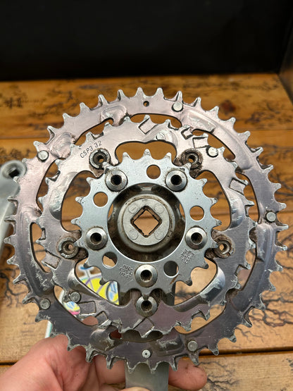 Sugino Impel 42/32/20 175mm Square Taper Crankset