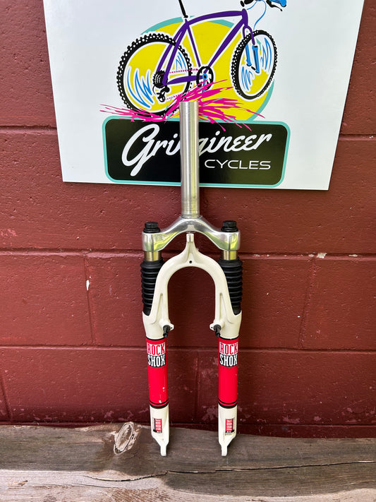Rock Shox Judy XC 26" 1 1/8 Threadless White Suspension Fork
